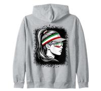 Lunettes de Soleil avec visière Drapeau iranien pour Femme Sweat à Capuche