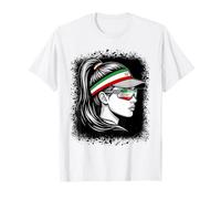 Lunettes de Soleil avec visière Drapeau iranien pour Femme T-Shirt