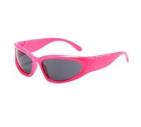 Lunettes de soleil aviateur pour femme style mécanique rétro protection UV400 verres réfléchissants multi-accents design pour cadeau urbain, Rose/gris