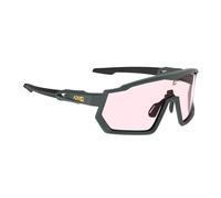 AZR - Pro Race Rx Carbone Mat Noire Photochromique Irisé Rouge - Lunettes de soleil