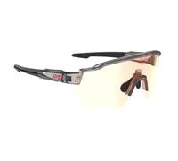 Lunettes azr kromic race rx crystal noir verni noir ecran kromic irise rouge multicouche