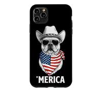 Lunettes de Soleil Bandana Drapeau américain Bouledogue français français Coque pour iPhone 11 Pro Max