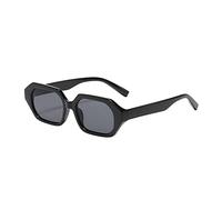 Lunettes de soleil bifocales de lecture rétro pour femmes et hommes - Lunettes de vue rétro tendance - Monture en polycarbonate - Verres transparents pour femme - Petit visage, Noir , Taille unique
