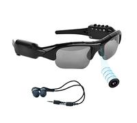 Lunettes de Soleil Bluetooth 5 m avec Carte Micro SD Extensible jusqu'à 32 Go avec MP3 + Bluetooth + Appareil Photo + Fonctions vidéo