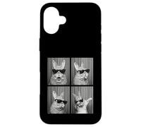Lunettes de Soleil Bunny PhotoBooth Funny Dab Bunnies Lover Coque pour iPhone 16 Plus
