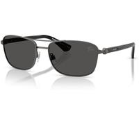 Burberry Homme Burberry BE3163 131687 Lunettes de soleil Métal Gris Gris Carré Normale