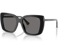 Burberry Femme Burberry BE4456 416581 Lunettes de soleil Acétate Noir Gris Carré Polarisé