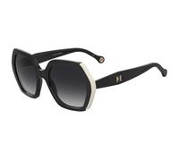 Lunettes de soleil - Carolina Herrera - HER 0181/S - Noir et blanc - Plastique - Oversize