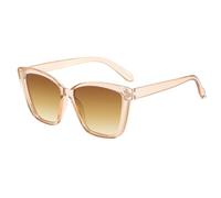 Lunettes De Soleil Carrées Femme - Style Élégant | Accessoire Protection UV Style Féin pour Shopping Voyage Vacances Voyage Pique-Nique Festival Plage, Tranches de thé avec toile à thé,