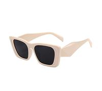 Lunettes de soleil carrées tendance pour femme - Protection UV - Polarisées - Tendance - Lunettes de soleil élégantes pour l'extérieur, la plage et les activités sportives, kaki, Taille unique