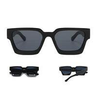 Lunettes de soleil carrées : tons carrés tendance surdimensionnés, lunettes polarisées UV400 | Lunettes de soleil à cadre carré rétro en gras pour hommes et femmes, Sunnies de plage et de voyage
