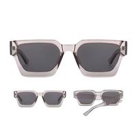 Lunettes de soleil carrées : tons carrés tendance surdimensionnés, lunettes polarisées UV400 | Lunettes de soleil à cadre carré rétro en gras pour hommes et femmes, Sunnies de plage et de voyage