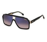 Carrera Lunettes de Soleil 1053/S BLACK BEIGE/BROWN SHADED BLUE MIRROR 60/12/145 homme