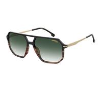 Carrera Homme CARRERA 324/S WR7/9K Lunettes de soleil Acétate Noir / La Havane Marron Géométrique Ombré