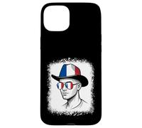 Lunettes de Soleil Chapeau Drapeau Français Fierté Nationale Voyage Coque pour iPhone 15 Plus