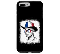 Lunettes de Soleil Chapeau Drapeau Français Fierté Nationale Voyage Coque pour iPhone 7 Plus/8 Plus