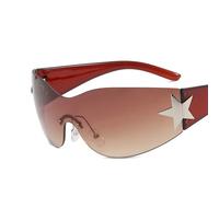 Lunettes De Soleil Cinq Étoiles Pour Femmes",Lunettes De Sport Punk,Lunettes De Soleil Gogfordden Y2k,Marque De Luxe,Lunettes De Soleil De Créateur,"Nuances - Type Tea Gradient Tea-With Pouch And Clot