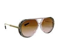 Lunettes de soleil classiques à double pont - Motif élégant - Cadre en polycarbonate - Protection solaire - Utilisation décontractée - Lunettes d'extérieur résistantes au soleil, Cadre gris poudré