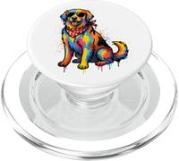 Lunettes de Soleil colorées Golden Retriever Graffiti Art PopSockets PopGrip pour MagSafe