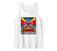 Lunettes de Soleil colorées pour la Sensibilisation à l'Autisme Débardeur