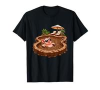 Lunettes de Soleil Cool Cochon Relaxant dans la Boue Piscine Oasis T-Shirt