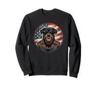 Lunettes de Soleil Cool et Sauvage Rottweiler Chien Chiot Drapeau USA Sweatshirt