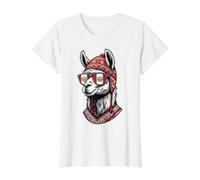 Lunettes de Soleil Cool Lama pérou drôles T-Shirt Graphique avec Valeur
