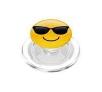 Lunettes de Soleil Cool Visage Sourire Jaune Joyeux pour Enfants PopSockets PopGrip pour MagSafe