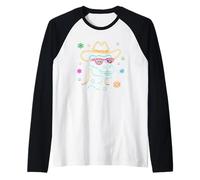 Lunettes de Soleil Cowboy Dinosaure Funny Western Graphic Pink Lover Manche Raglan