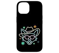 Lunettes de Soleil Cowboy Fox Face Funny Western Graphic Pink Animal Coque pour iPhone 14