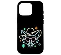 Lunettes de Soleil Cowboy Fox Face Funny Western Graphic Pink Animal Coque pour iPhone 16 Pro