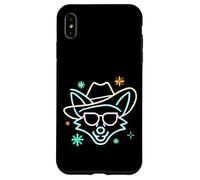 Lunettes de Soleil Cowboy Fox Face Funny Western Graphic Pink Animal Coque pour iPhone XS Max