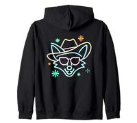 Lunettes de Soleil Cowboy Fox Face Funny Western Graphic Pink Animal Sweat à Capuche