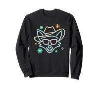 Lunettes de Soleil Cowboy Fox Face Funny Western Graphic Pink Animal Sweatshirt