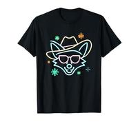 Lunettes de Soleil Cowboy Fox Face Funny Western Graphic Pink Animal T-Shirt