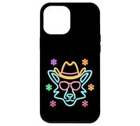 Lunettes de Soleil Cowboy Visage de Loup Hiver Western Graphique Rose Coque pour iPhone 12 Pro Max