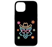 Lunettes de Soleil Cowboy Visage de Loup Hiver Western Graphique Rose Coque pour iPhone 13