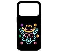 Lunettes de Soleil Cowboy Visage de Loup Hiver Western Graphique Rose Coque pour iPhone 17 Pro