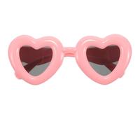Lunettes de Soleil Cœur Rose en Pc, Style Chic Léger et Confortable | Lunettes Cool, Lunettes de Soleil Amusantes pour Femmes, Verres de Fête Fête