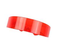 Lunettes De Soleil Cyber Futuristes Lunettes Avec Protection UV Sans Monture Lunettes Futuristes À La Mode Lunettes De Soleil Style Cyberpnk Lunettes De Soleil Sans Monture Moderne Yeux, rouge