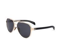 Eyewear by David Beckham, Homme, Accessoires, Jaune, Taille: 61 MM Lunettes de soleil Or/Gris foncé
