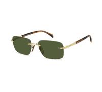 Lunettes de Soleil David Beckham DB 1195/S 57/20/145 GOLD BROWN HORN/GREEN métal homme DB 1195/S