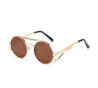 Lunettes de soleil de luxe à petite monture pour femme, verres dégradés, anti-UV400 (Douhua double vert)