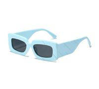 Lunettes de soleil de luxe rétro pour femmes, lunettes de soleil tendance vert gelée, nuances violettes UV400 pour hommes, lunettes de soleil dégradées, bleu gris, One 2026