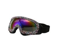 Lunettes de soleil de moto résistantes avec strass embellissant le style et la sécurité pendant les voyages