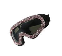 Lunettes de soleil de moto résistantes avec strass embellissant le style et la sécurité pendant les voyages
