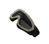 Lunettes de soleil de moto résistantes avec strass embellissant style et sécurité pendant les voyages en plein air lunettes
