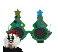Lunettes de soleil de Noël - Nouvelles lunettes d'arbre vert | Excellent accessoire de costume pour les fêtes, les réunions d'habillage, les idées cadeaux pour les fêtes, les décorations festives pour