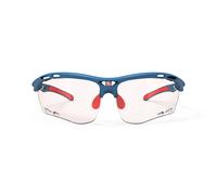 Lunettes Rudy Project Propulse bleu rose avec verres photochromiques ImpactX 2 rouge