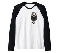 Lunettes de Soleil de Poche drôles Punk Raton Laveur Tatouage Poubelle Panda Art Manche Raglan